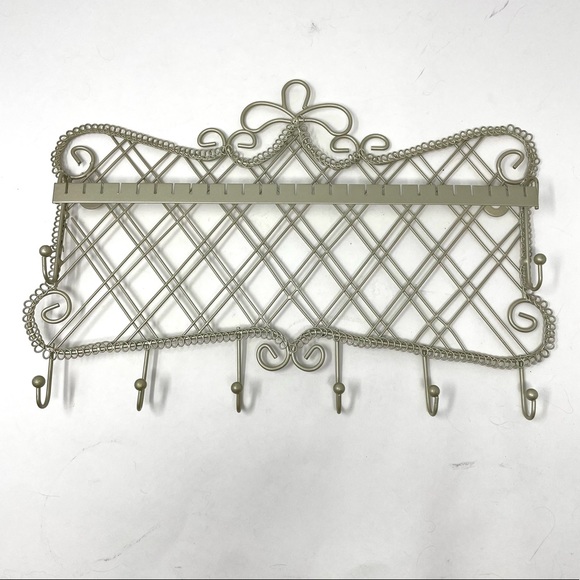 Jewelry holder, metal, silver tone, NWOT - Picture 3 of 6